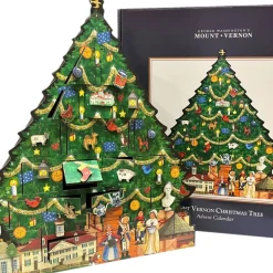 BYER'S CHOICE, LTD Mount Vernon Wooden Tree Advent Calendar
