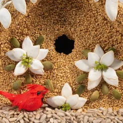 MR. BIRD Poinsettia Bird House - Bird Feeder