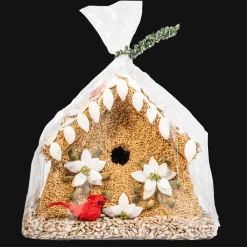 MR. BIRD Poinsettia Bird House - Bird Feeder