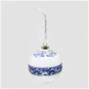 DESIGN MASTER ASSOCIATES MV Ornament Collection - Porcelain Blue Room Ball
