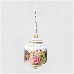 DESIGN MASTER ASSOCIATES MV Ornament Collection - Porcelain Tobacco Leaf Cylinder