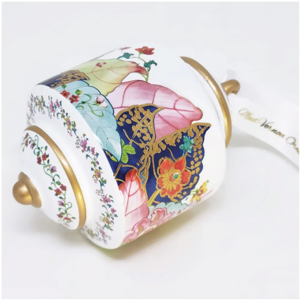 DESIGN MASTER ASSOCIATES MV Ornament Collection - Porcelain Tobacco Leaf Cylinder