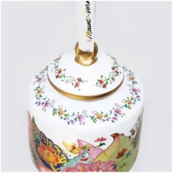 DESIGN MASTER ASSOCIATES MV Ornament Collection - Porcelain Tobacco Leaf Cylinder