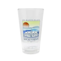 Techstyles Sportswear My Happy Place Pint Glass