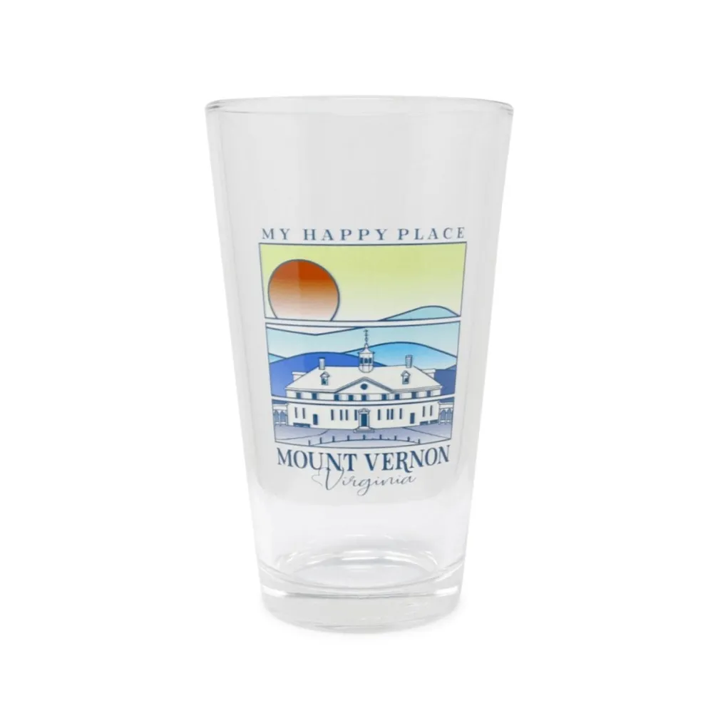 Techstyles Sportswear My Happy Place Pint Glass