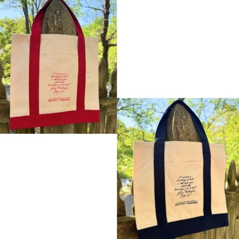 OCEAN BEACH SPORTSWEAR, INC Navy Blue George Washington Book Tote - Navy or Red