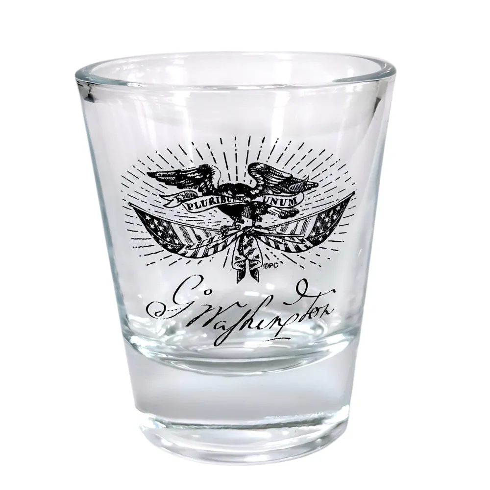 PLANET COTTON Patriotic Eagle Shot Glass
