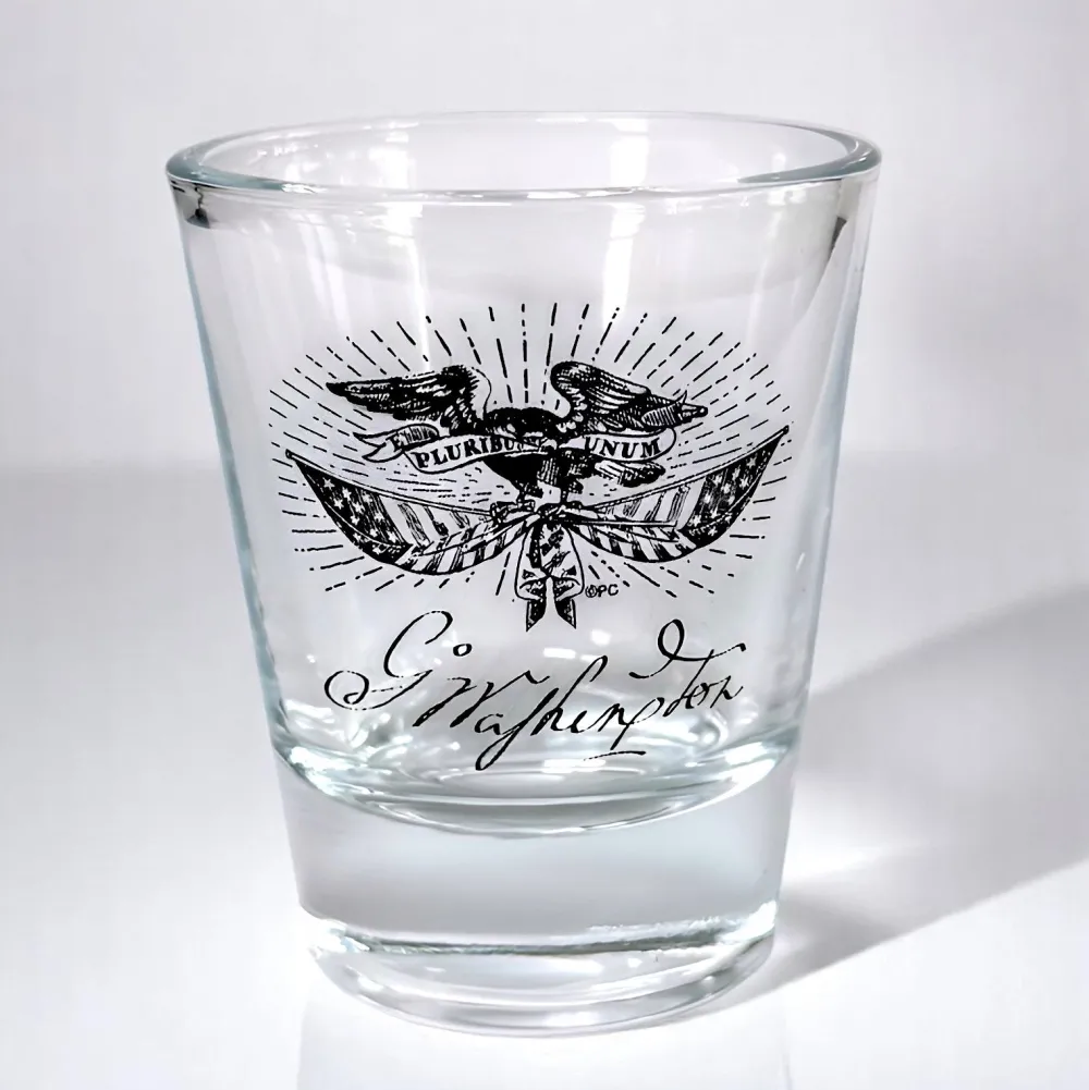 PLANET COTTON Patriotic Eagle Shot Glass