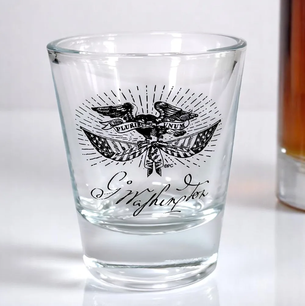 PLANET COTTON Patriotic Eagle Shot Glass