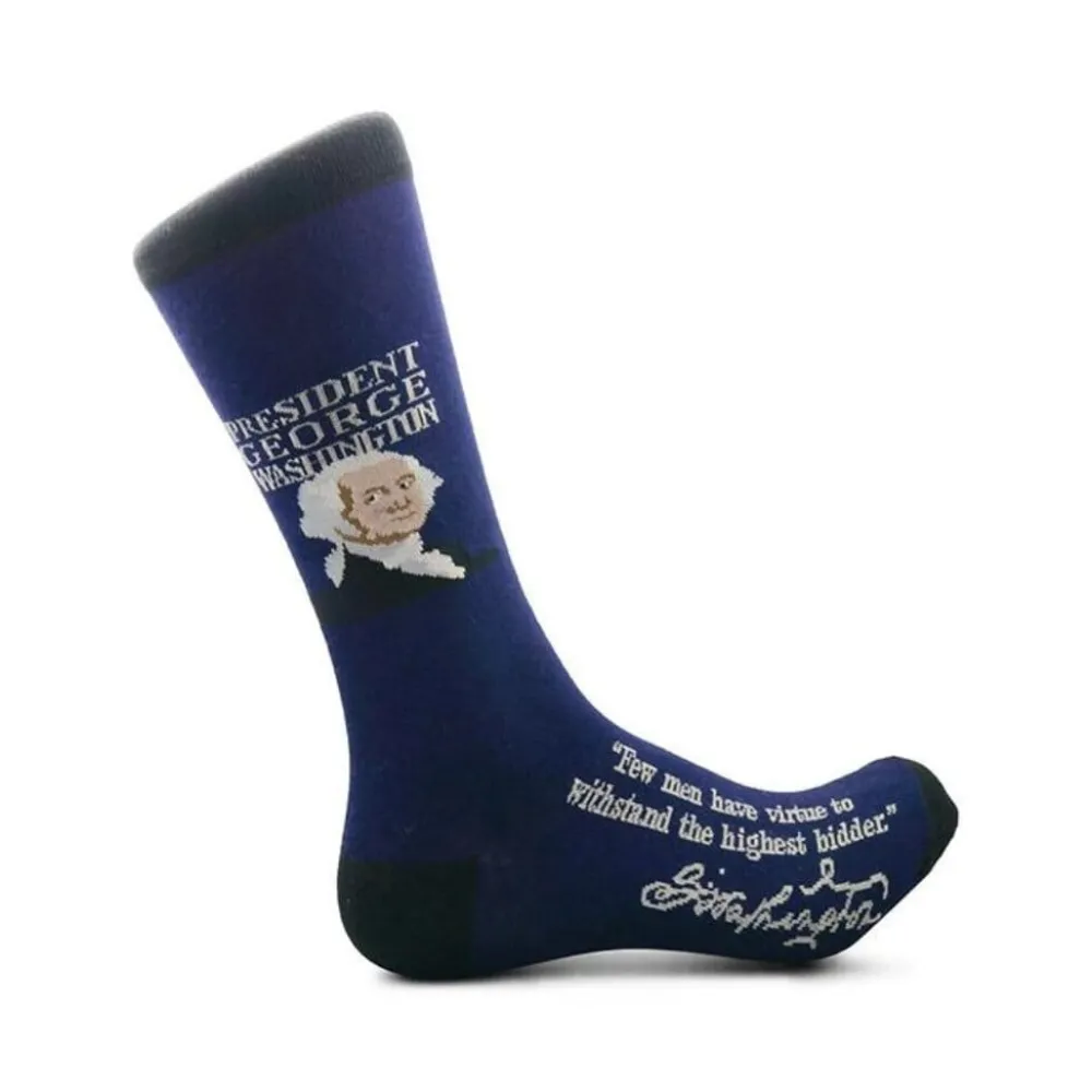 The Shops at Mount Vernon President George Washington Quotation Socks