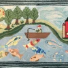 Michaelian Home Rainbow Lake Fish Rug/Mat