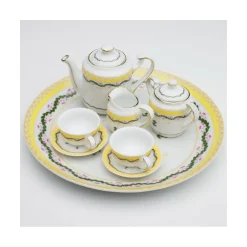 DESIGN MASTER ASSOCIATES Ribbons & Cornflower Miniature Tea Set