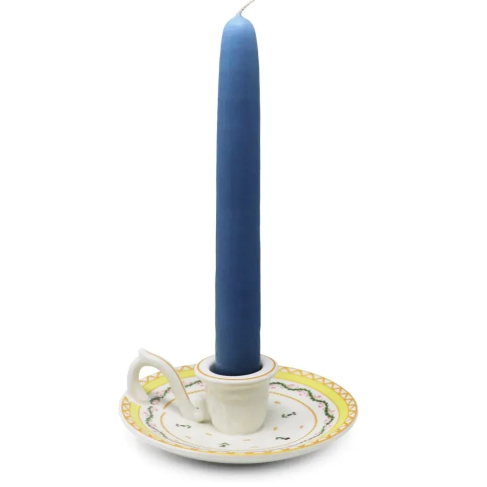 DESIGN MASTER ASSOCIATES Ribbons and Cornflower Chamberstick