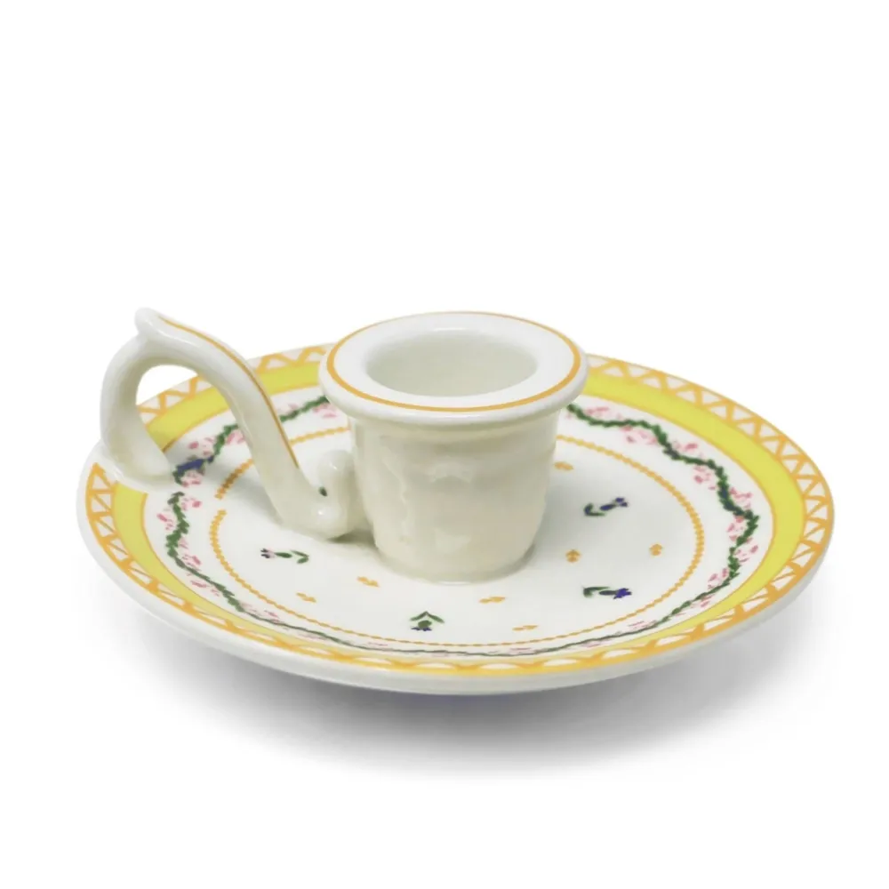 DESIGN MASTER ASSOCIATES Ribbons and Cornflower Chamberstick