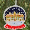 ST NICOLAS LTD. St. Nicolas Mount Vernon Snowglobe Ornament