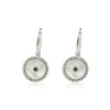 Women Color Craft Inc Sterling Silver and Mother of Pearl Star Button Earrings