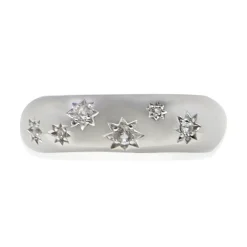 Women Color Craft Inc Sterling Silver and White Topaz Ring Star