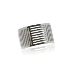 Women Color Craft Inc Sterling Silver Shutter Ring