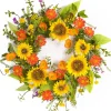 MELROSE INTERNATIONAL LLC Sunflower Wreath - Bright Floral Wreath