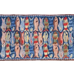 Michaelian Home Swimming Fish Wool Rug