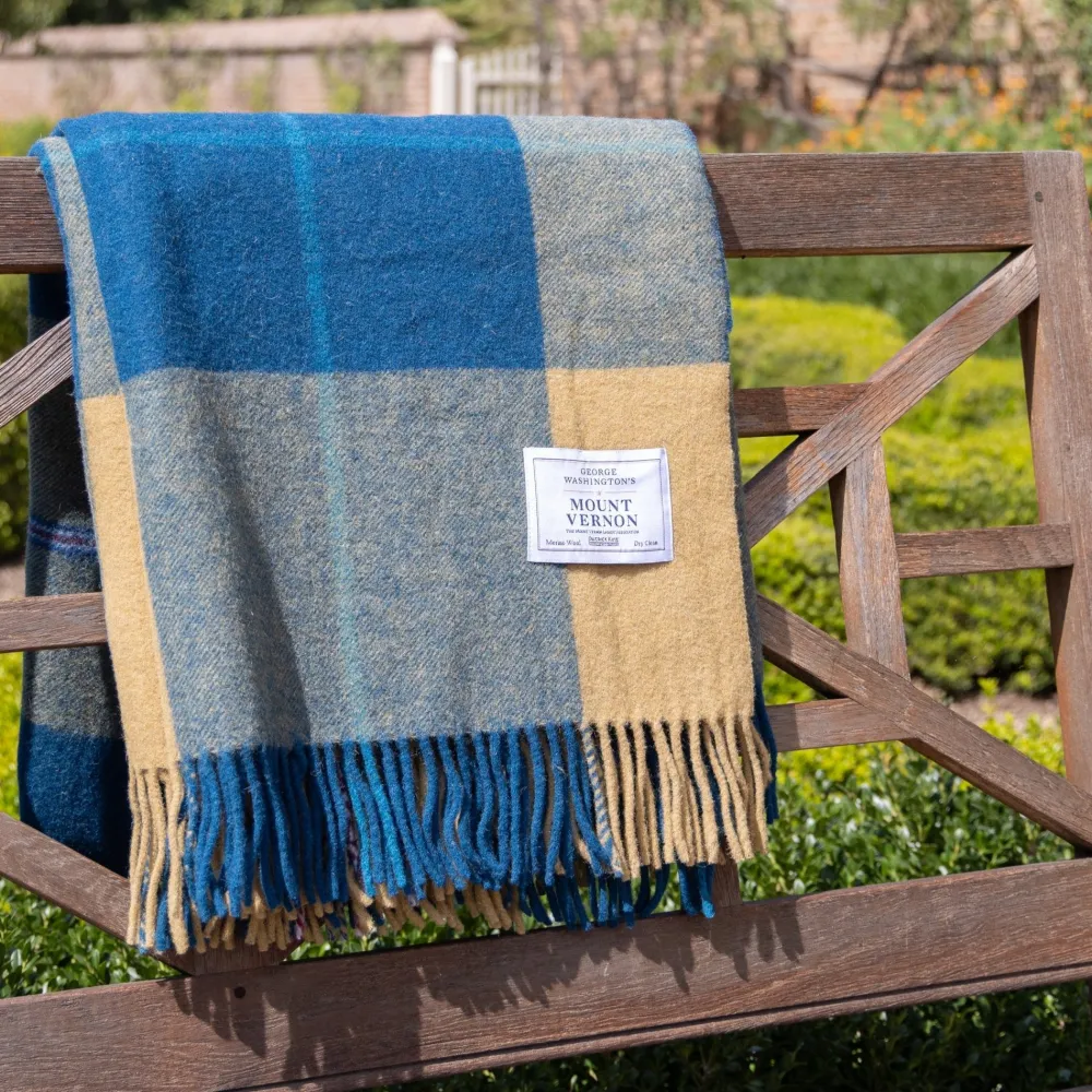 PATRICK KING WOOLLEN COMPANY Tartan Blanket - Mount Vernon Exclusive