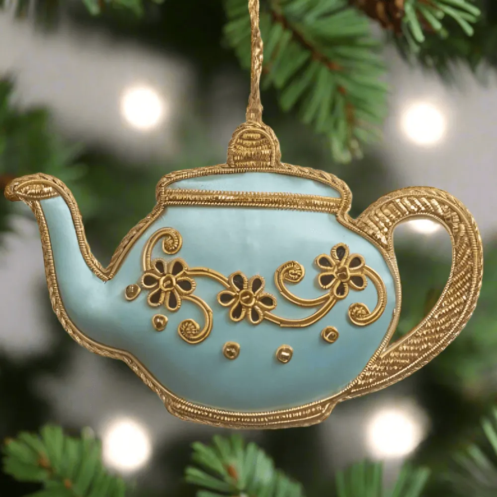 ST NICOLAS LTD. Tea Party Pot Ornament St. Nicolas