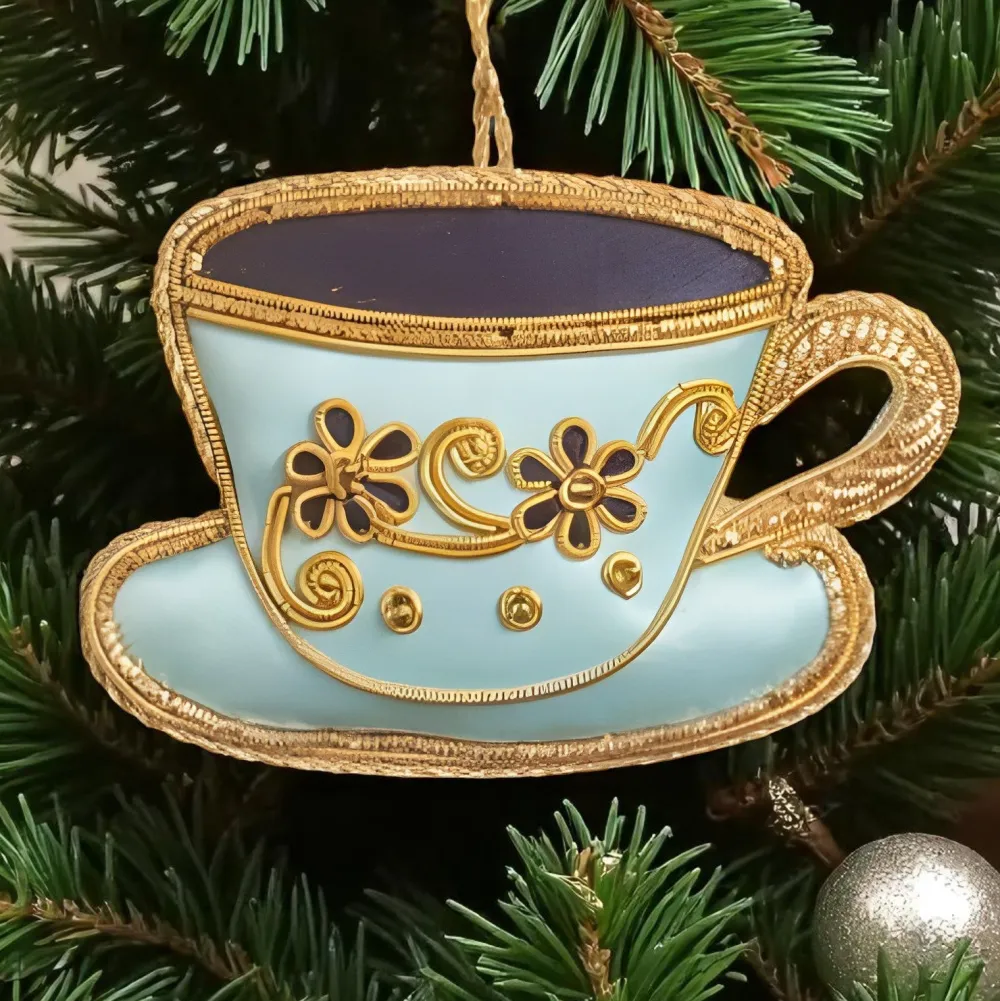 ST NICOLAS LTD. Tea Party Teacup Ornament St Nicolas