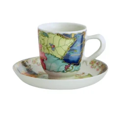 MOTTAHEDEH & COMPANY, INC Tobacco Leaf Demitasse Cup & Saucer