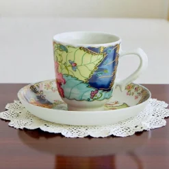MOTTAHEDEH & COMPANY, INC Tobacco Leaf Demitasse Cup & Saucer