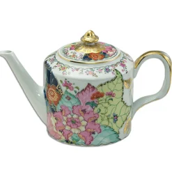 MOTTAHEDEH & COMPANY, INC Tobacco Leaf Fine Hard Porcelain Teapot