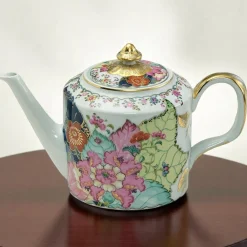 MOTTAHEDEH & COMPANY, INC Tobacco Leaf Fine Hard Porcelain Teapot