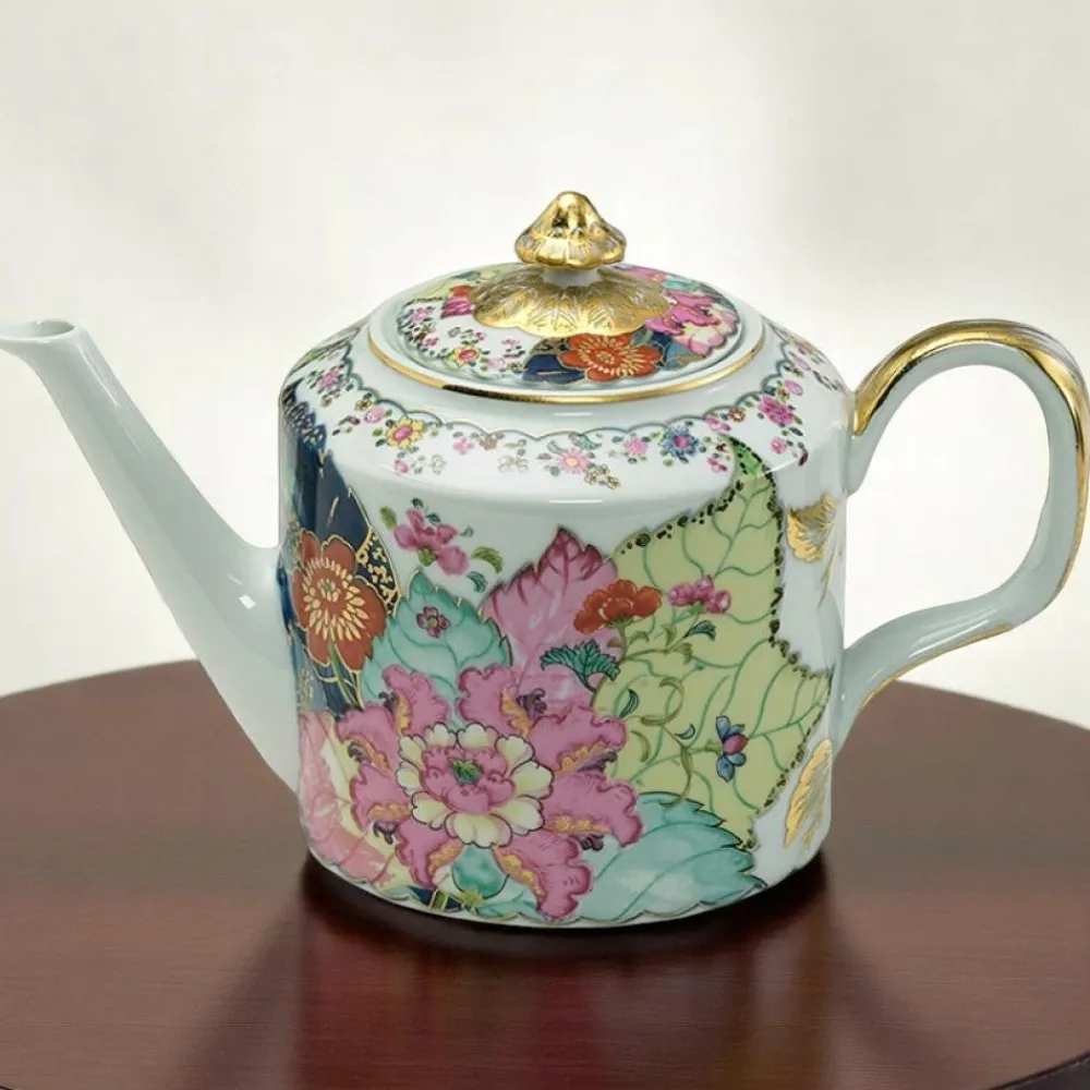 MOTTAHEDEH & COMPANY, INC Tobacco Leaf Fine Hard Porcelain Teapot