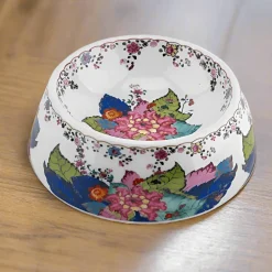 Danny's Fine Porcelain Tobacco Leaf Pet Bowl - Pet Dish