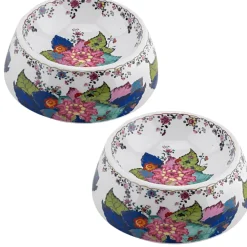 Danny's Fine Porcelain Tobacco Leaf Pet Bowl - Pet Dish