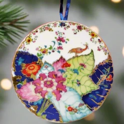 DESIGN MASTER ASSOCIATES Tobacco Leaf Plate Ornament
