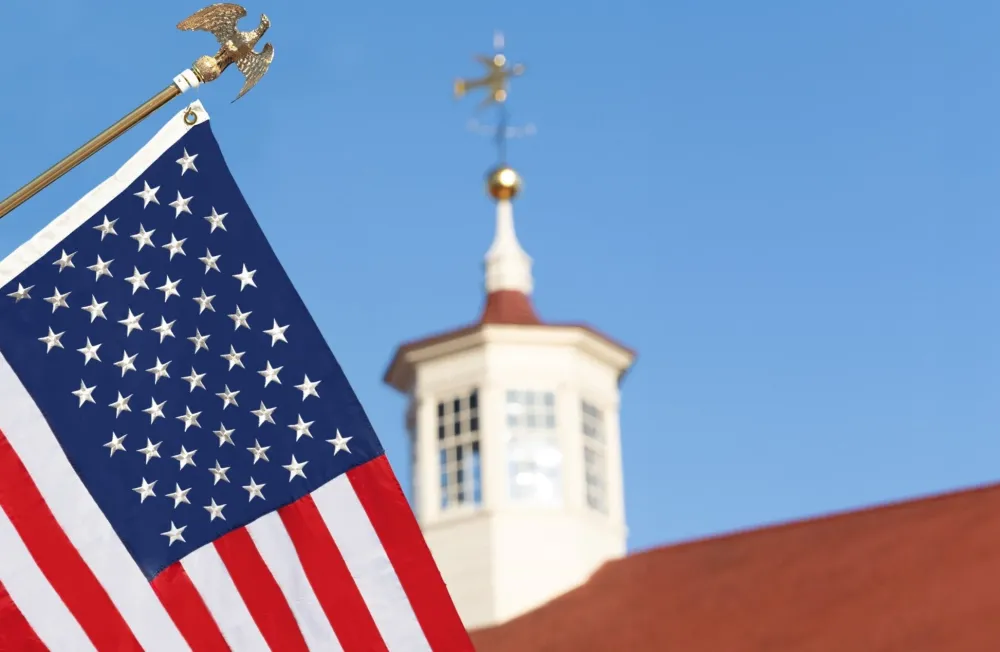 ANNIN AND COMPANY United States Flag Flown Over Mount Vernon