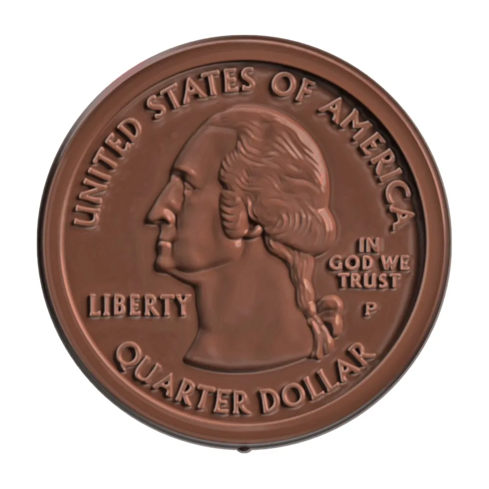 DESIGN MASTER ASSOCIATES United States Milk Chocolate Quarter