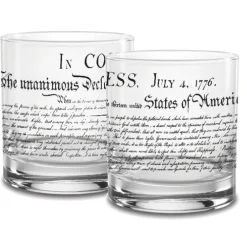 Capsco Inc US Constitution Rocks Glassesware