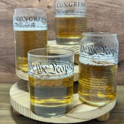 Capsco Inc US Constitution Rocks Glassesware