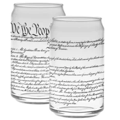 Capsco Inc US Constitution Tall Glassware