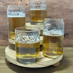 Capsco Inc US Constitution Tall Glassware