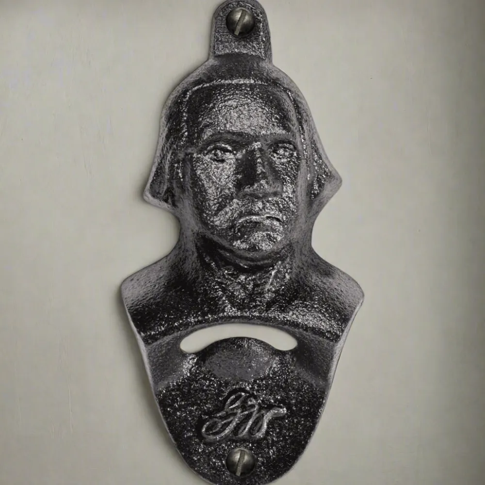 DESIGN MASTER ASSOCIATES Wall Mounted Bottle Opener - Black Iron