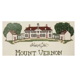 The Shops at Mount Vernon West Front Counted Cross Stitch Kit