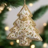 ST NICOLAS LTD. White & Christmas Tree Ornament St. Nicolas