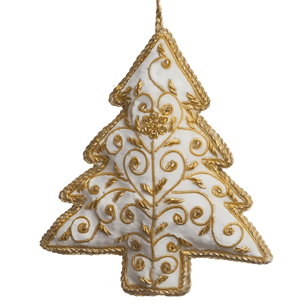 ST NICOLAS LTD. White & Christmas Tree Ornament St. Nicolas