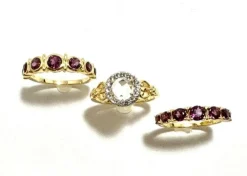 Women Color Craft Inc White Topaz Rosecut Ring