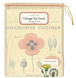 Cavallini Papers & Co. Inc Wildflowers Tea Towel